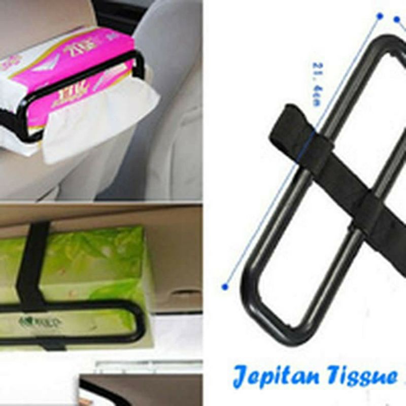 Holder Pegangan Tisue Pada Mobil - Jepit Tisyu Tissue Car Holder