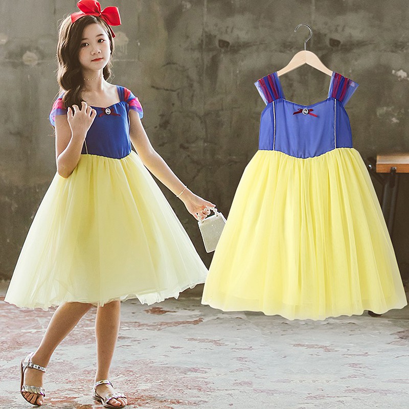 Dress Anak Perempuan PREMIUM Pretty Navy Yellow