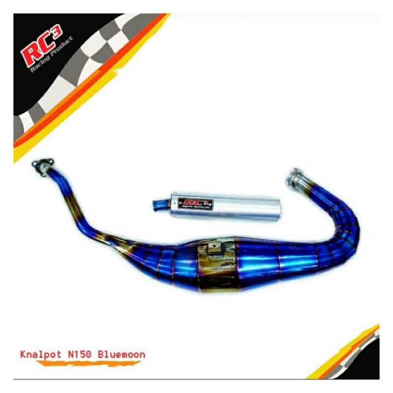 Knalpot Stenlis Type Cobra Bluemoon Big volume Original RC3 Ninja R RR Silincer CB TZ Cobra Aitech