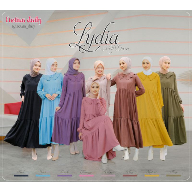 LYDIA MIDI DRESS BY NETINA DAILY