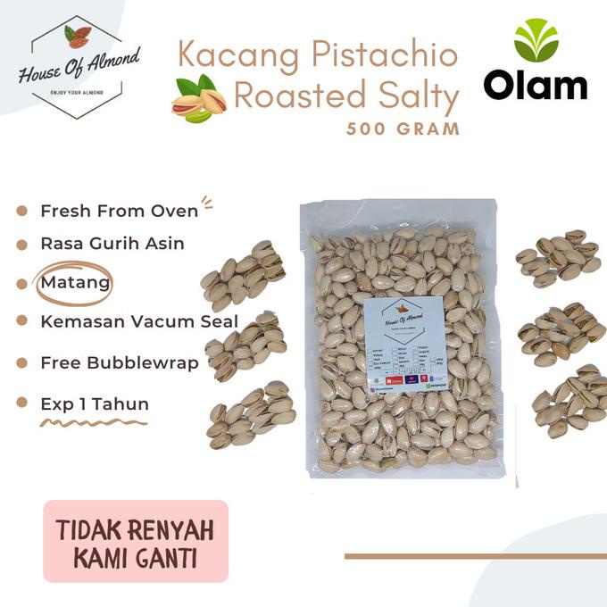 

Diskon Kacang Pistachio Roasted 500gr salty (matang) Diskon