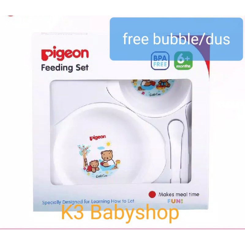 Pigeon Feeding Set Mini set perlengkapan makan bayi anak kado gift set lahiran feeding set small murah