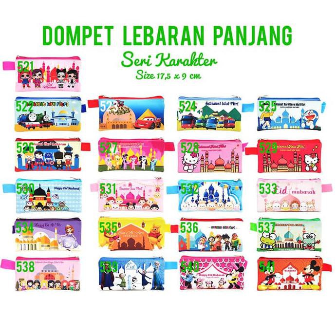 

promo Amplop Lebaran Panjang Aneka Karakter Dompet Pouch Lebaran Idul Fitri