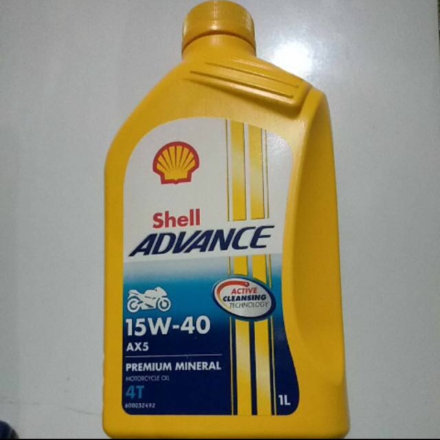 Oli shell advance AX5 1000ml 15W 40