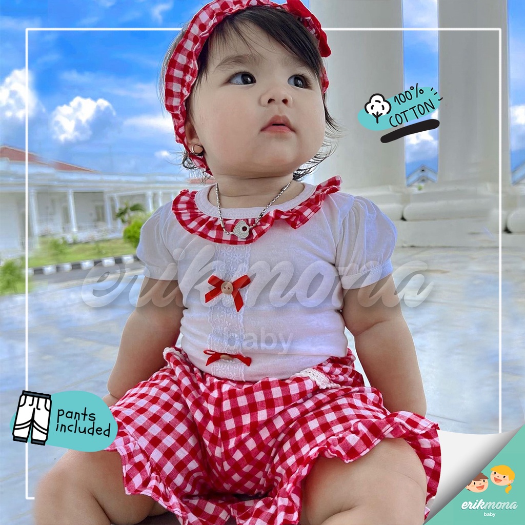 ❤️baju bayi jumper bayi cewe model astrid lucu murah ❤️