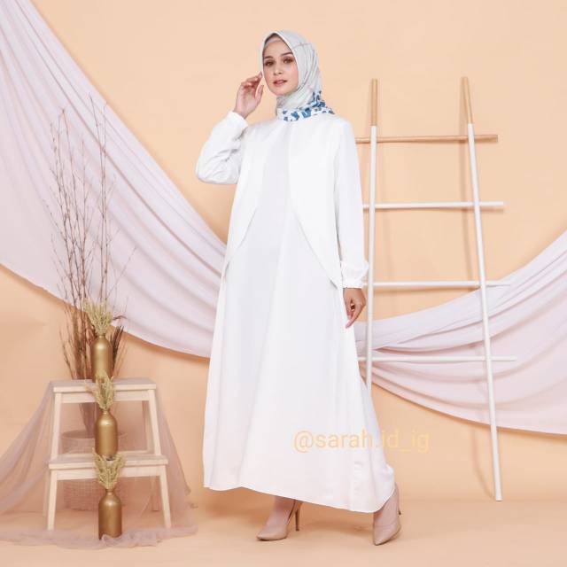 Gamis Cantik/Baju Ihrom wanita/Gamis Putih