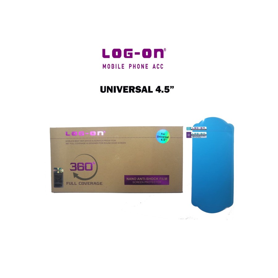 ANTISHOCK SCREEN PROTECTOR UNIVERSAL 4.5 IN LOG ON - ANTI GORES JELLY