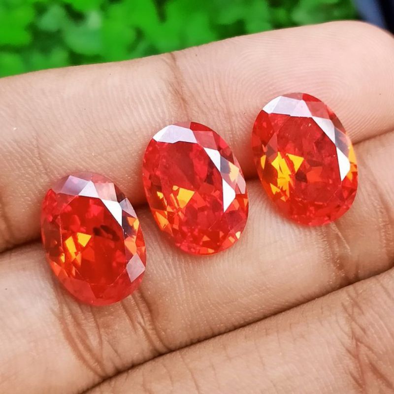 Batu permata safir orange/paparacha