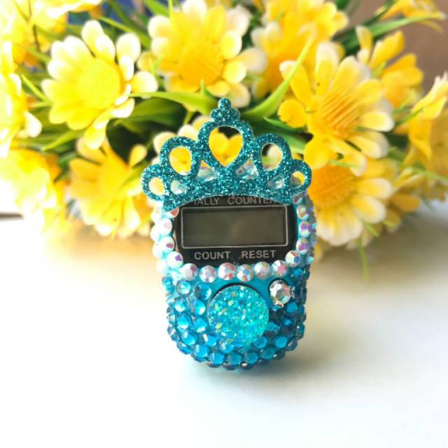 Tasbih digital swarovski alat hitung dzikir tasbih cantik blink blink