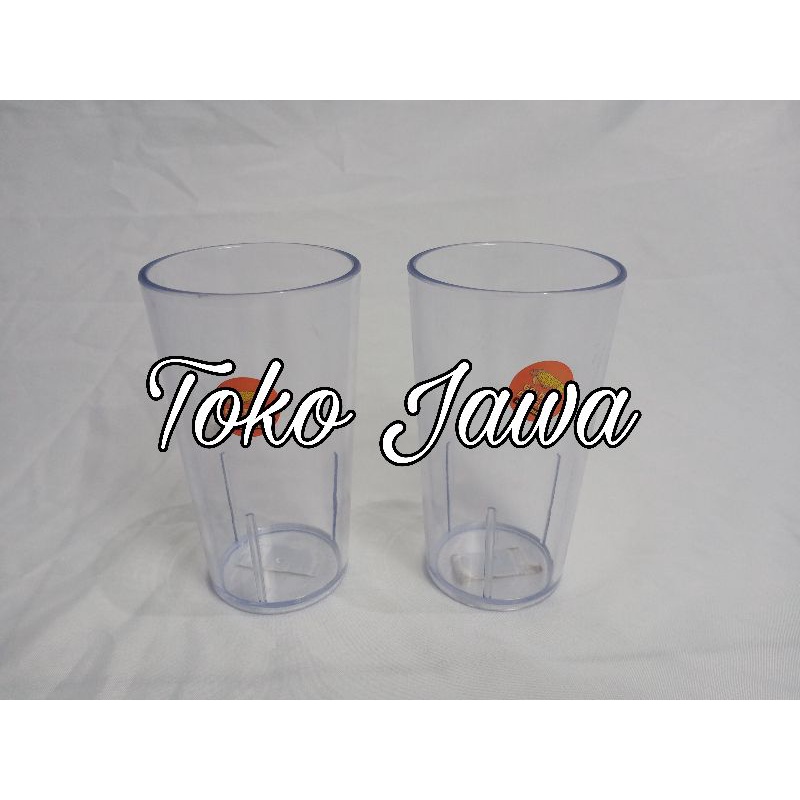 Gelas Plastik Lurus Kecil Putih Bening 275 ml