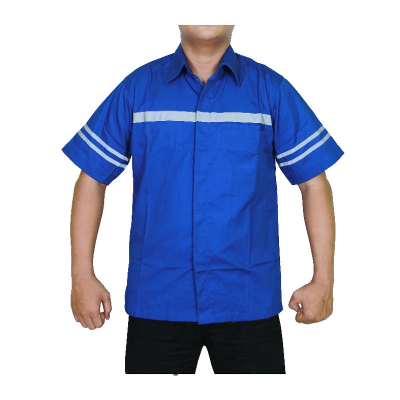 Atasan Wearpack tangan pendek/baju kerja lapangan