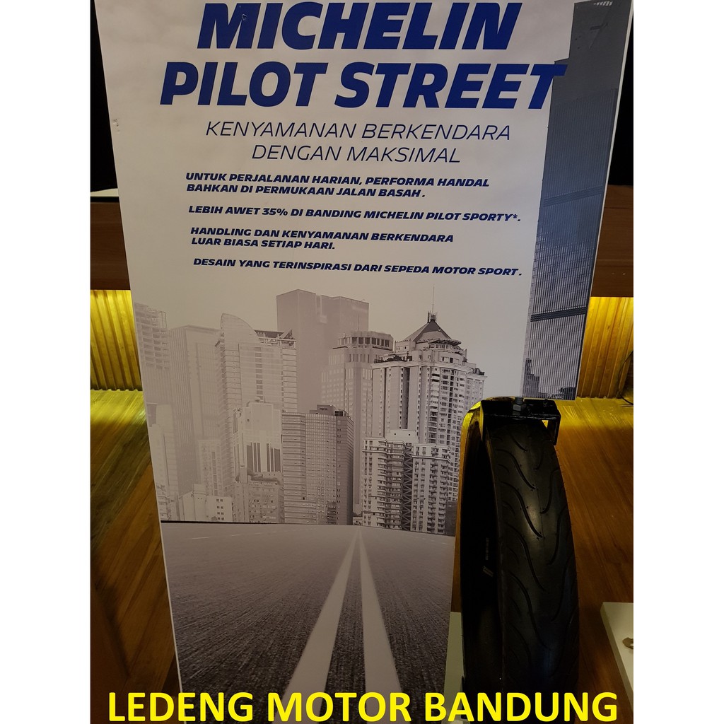 Michelin 70/90-17 Pilot Street Ban Tubeless Motor Bebek