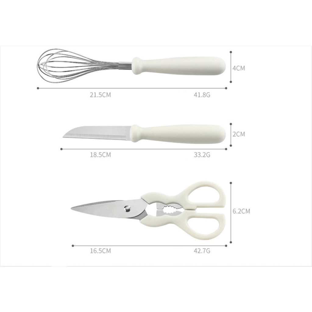 Kitchen Knife Set / Talenan Pisau Tatakan Pengupas Gunting Dapur Set