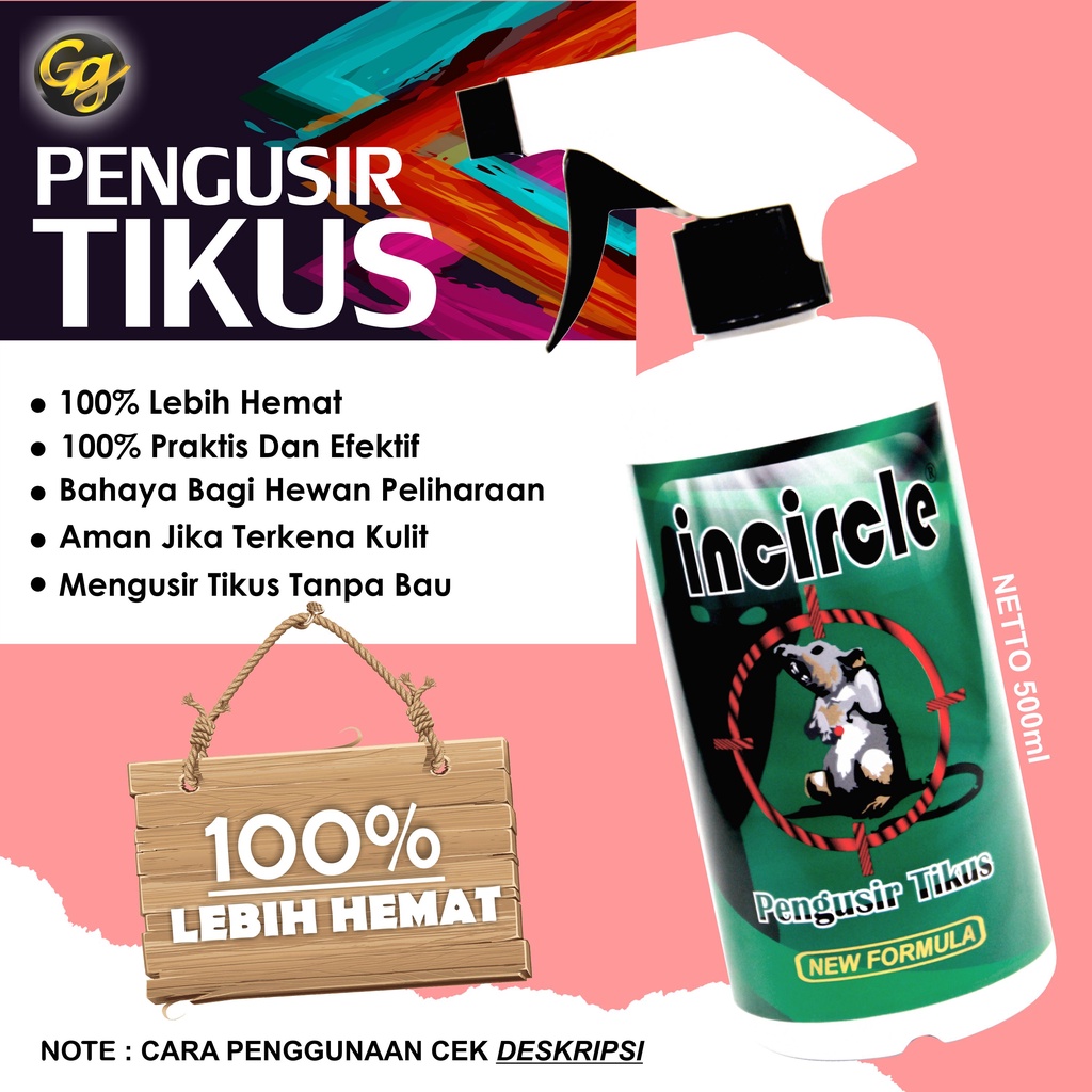 ANTI TIKUS  INCIRCLE_Cairan Pembasmi tikus, racun Tikus isi 500ml SUPER AMPUH
