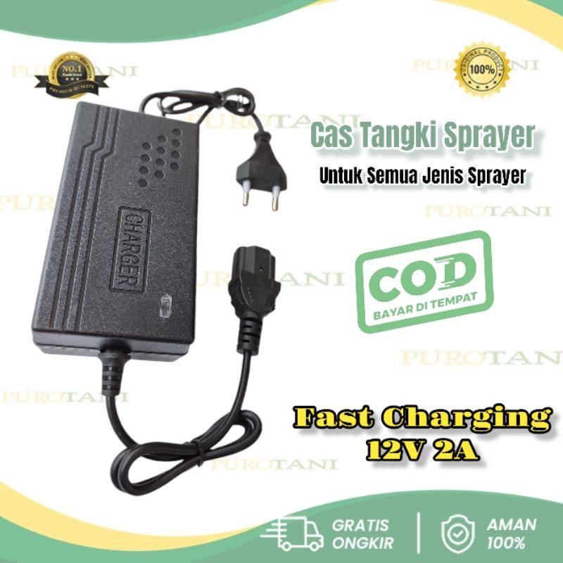 Carger Casan Tangki Sprayer Elektrik