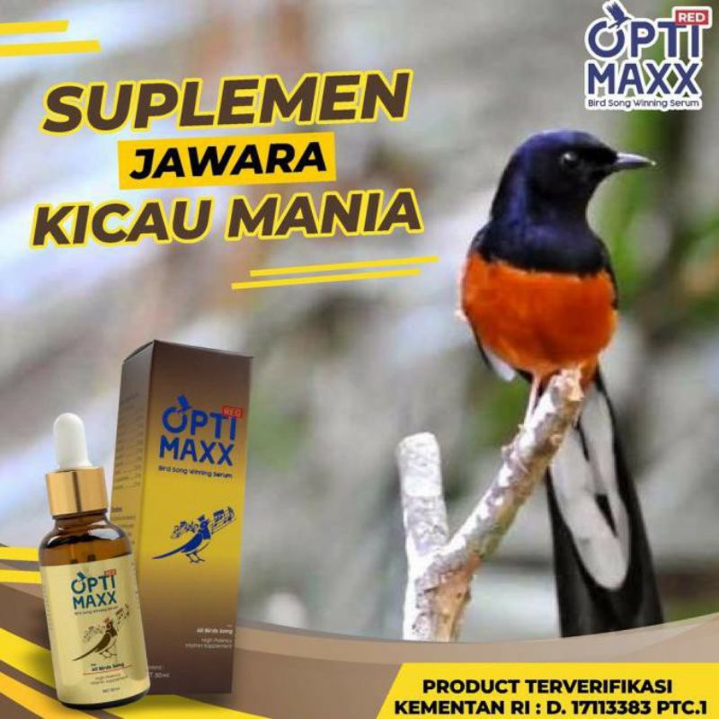 Optimaxx Vitamin Penggacor Burung Optimax Asli Original