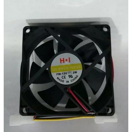 ITSTORE Fan Casing 8Cm 12 Cm Transparan  Hitam Cooler CPU Lampu Baut