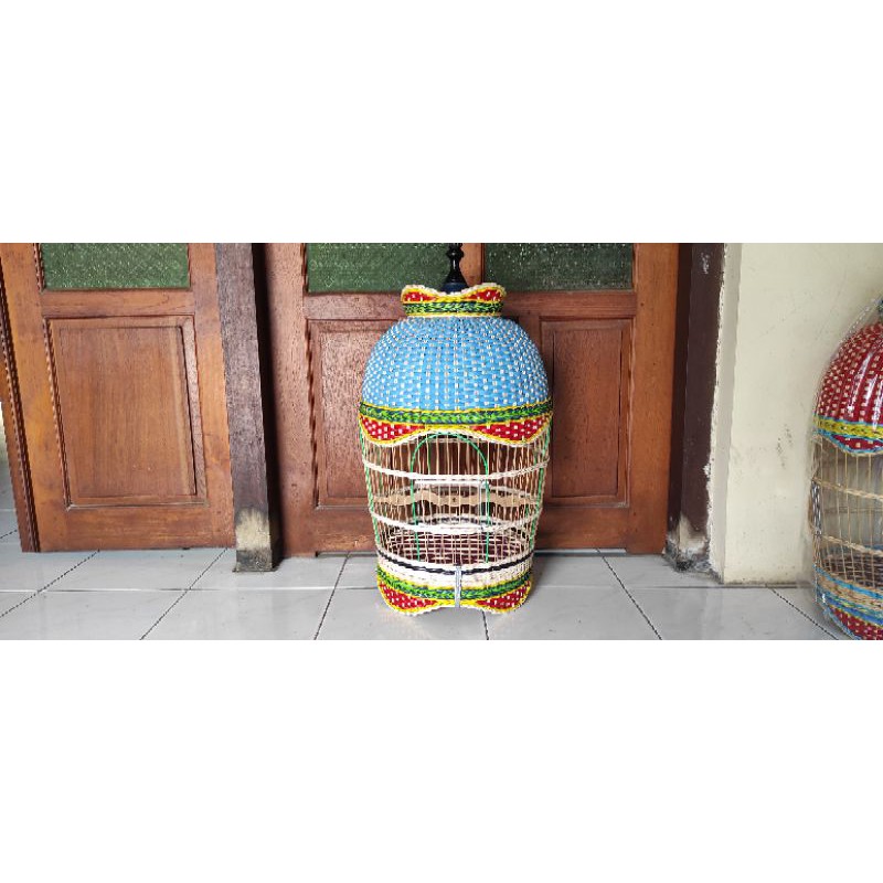 Kandang Burung Perkutut rotan mataraman tebok lepas