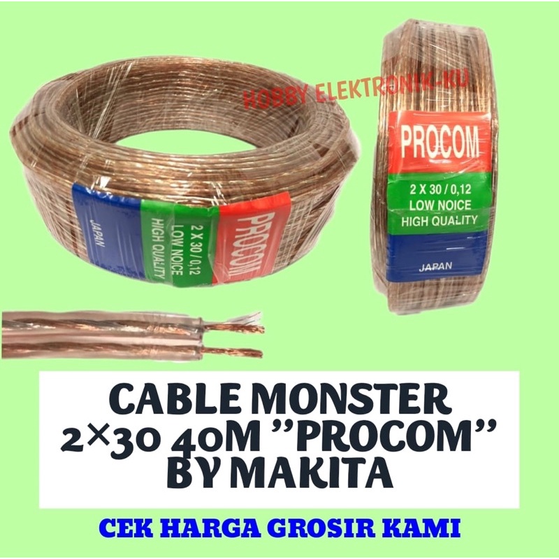 CABLE MONSTER 2x30 40M PROCOM BY MAKITA