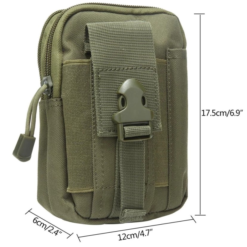 B318 Tas Pinggang Pria / Tactical Sarung HP (Tidak ada Tali)