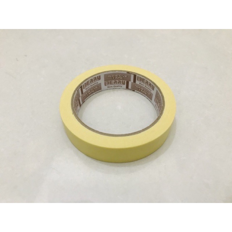 HCS - Isolasi Kertas Tebal Berry 23mm 23 mm / Masking Tape / Plakban Lakban Solasi Kertas Bagus