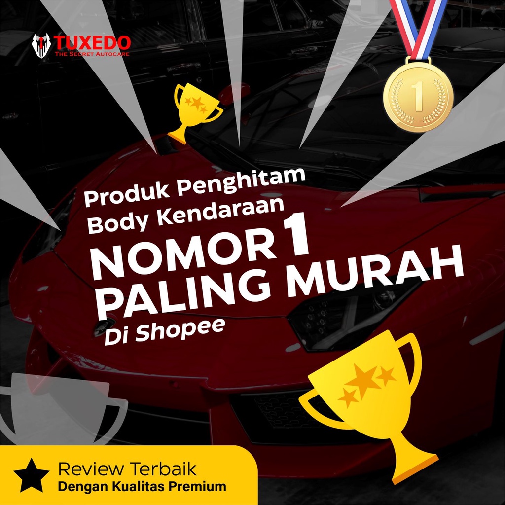 Premium Black - Penghitam Body Mobil / Motor Permanen By : Tuxedo Autocare