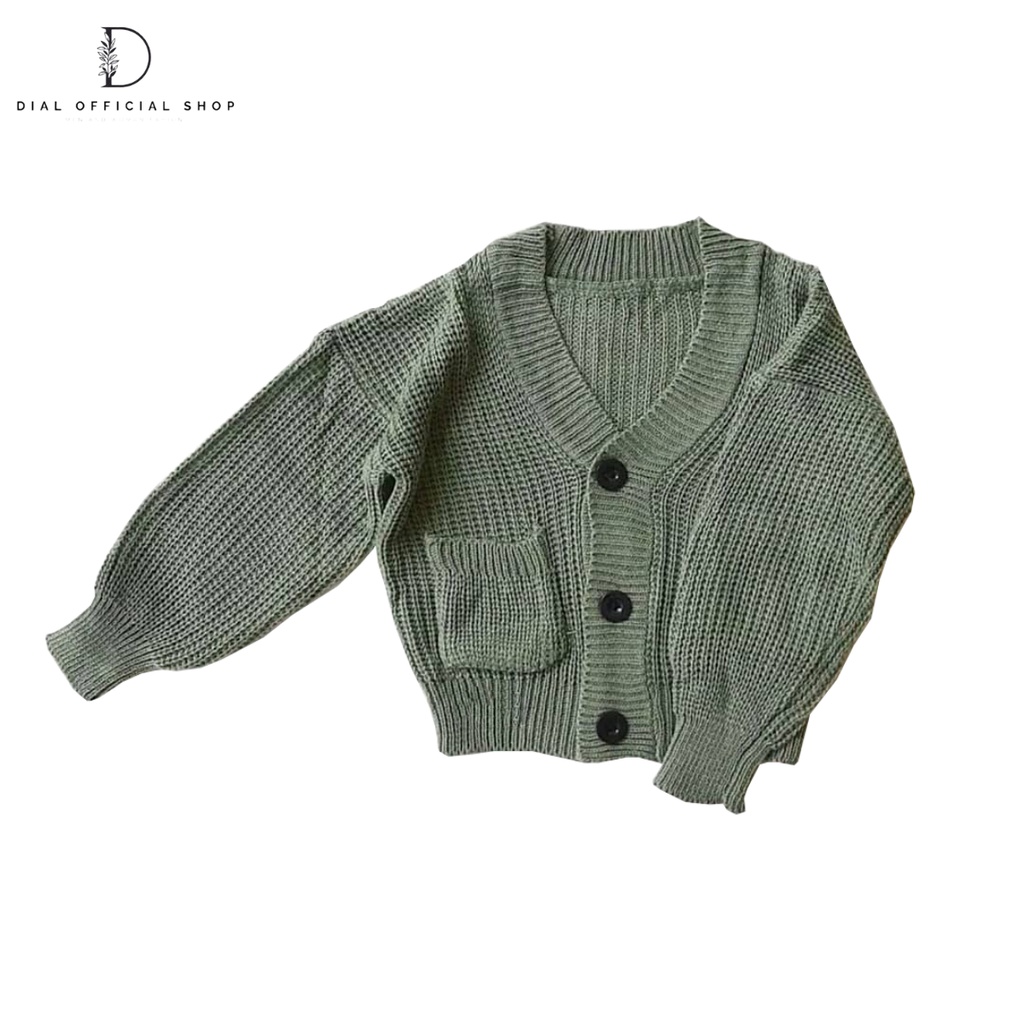 Cardigan Rajut Anak Perempuan 2 - 12 Tahun Kardigan Anak Perempuan