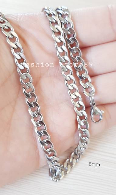 Kalung titanium gold import Antikarat KGG01