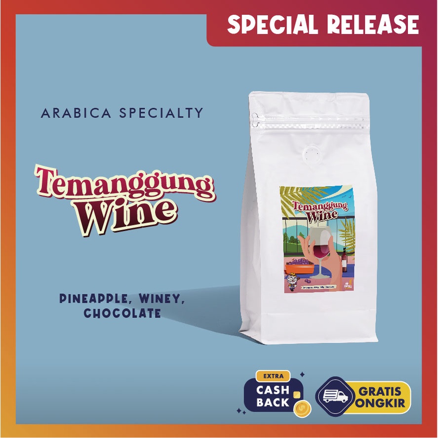 

Kopi Arabika Temanggung Wine 500g | origin Java Arabica Specialty Coffee