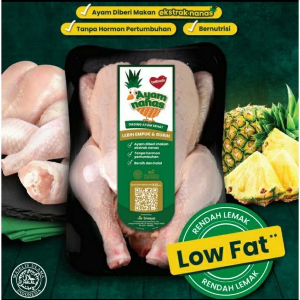 BELFOODS AYAM NANAS 450GR POTONG 8 LOW FAT CHICKEN HALAL