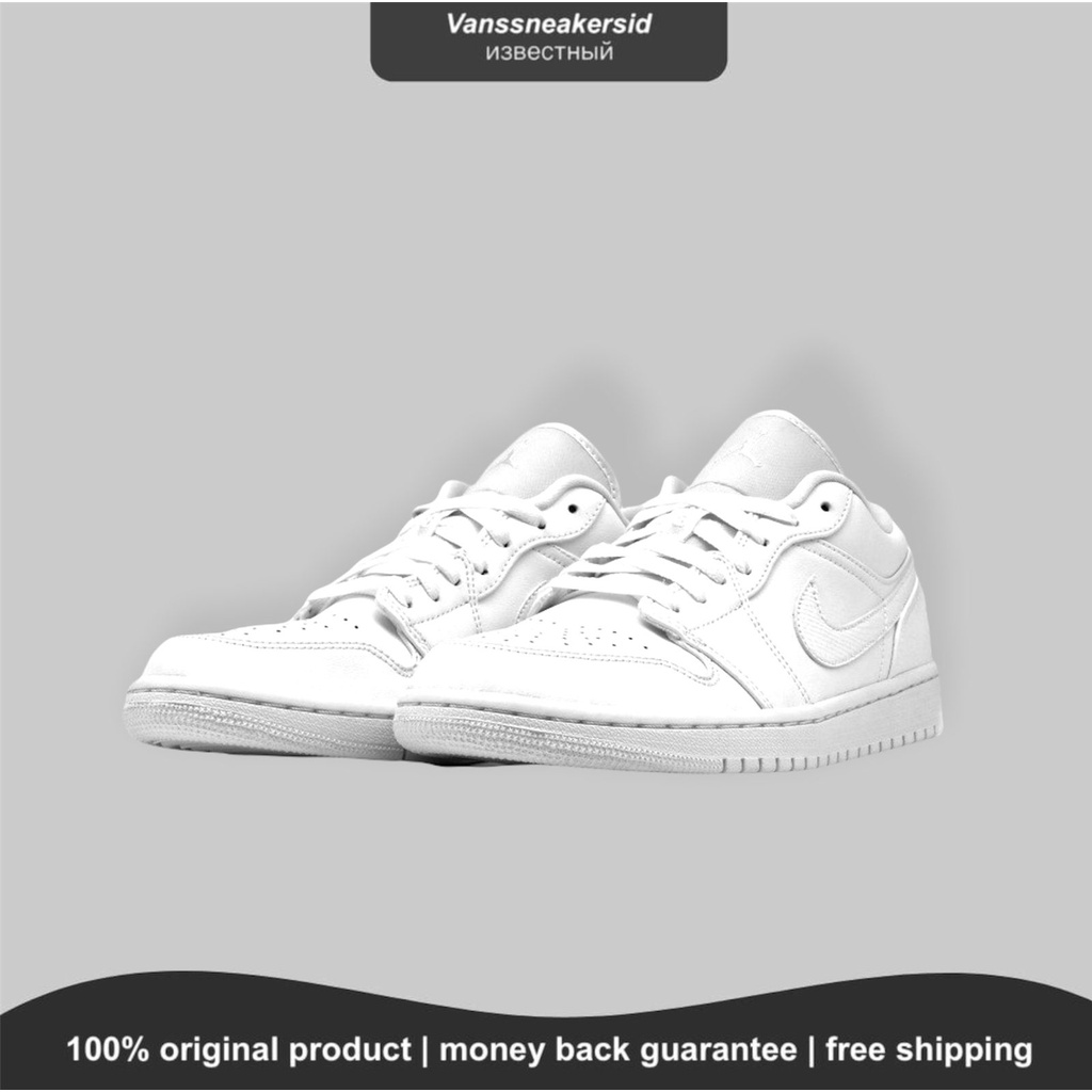 NIKE AIR JORDAN 1 LOW TRIPLE WHITE BNIB ORIGINAL