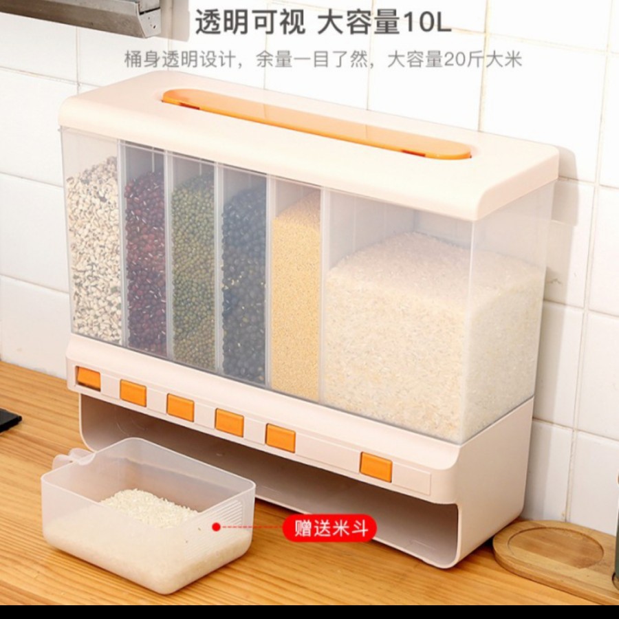 RIJECT  TEMPAT BERAS KACANG KACANGAN SNACK KACANG CAMILAN Dispenser beras DLL warna random