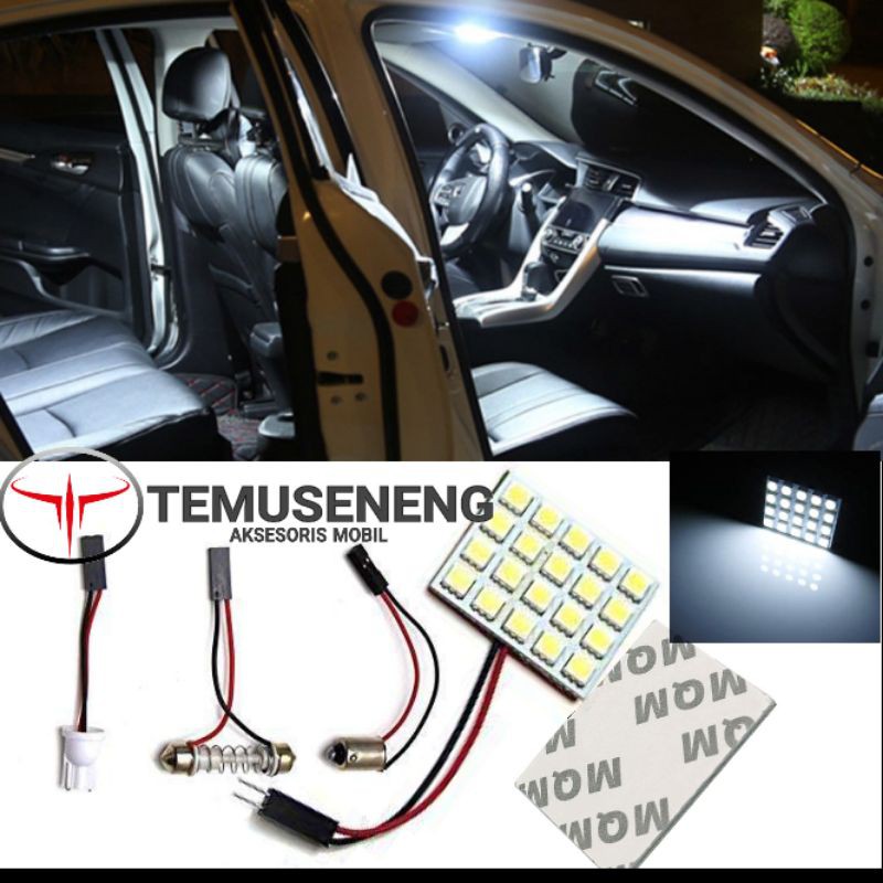 Lampu Led Plafon Mobil Led Kabin Cabin Mobil 5050 Smd 20 Chip Soket Festoon T10 Super Terang Murah