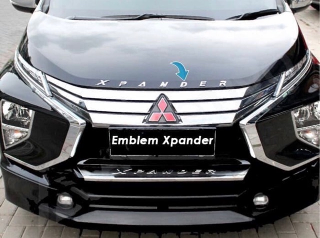 Emblem Tulisan Hurup XPANDER Chrome