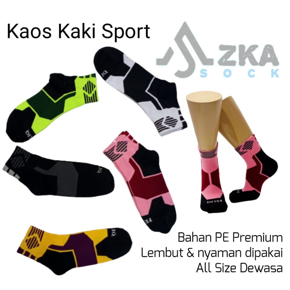 Kaos Kaki Sport Feliq Motif Transformer