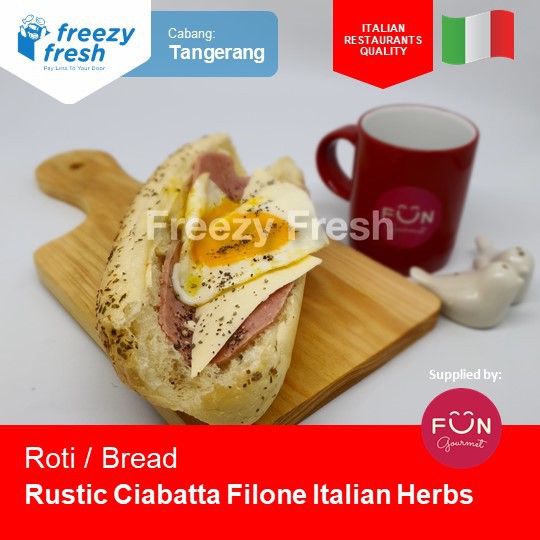 Roti RUSTIC CIABATTA, Italian inspired bread by Fun Gourmet