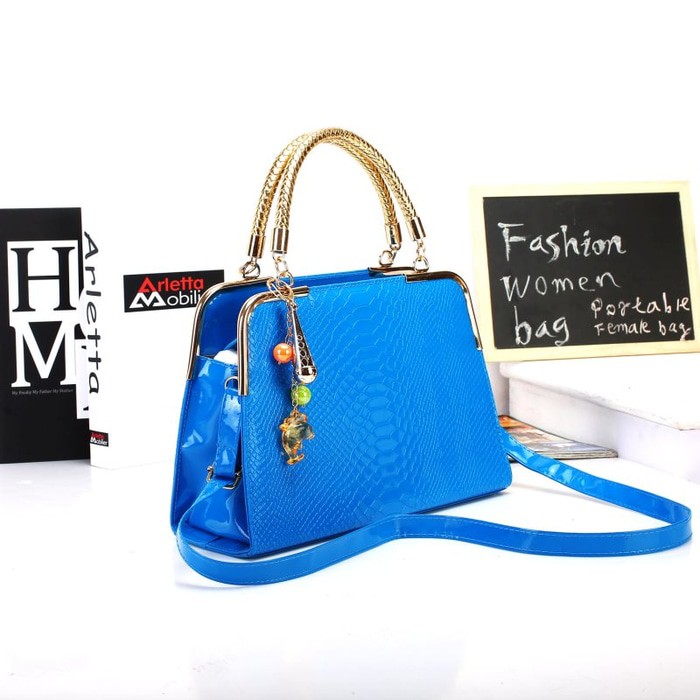 Jual Tas Import Wanita Hand Bag Putih Rice Elegan Pesta 18102 Berkualitas