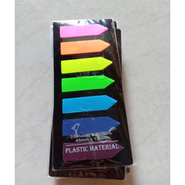 

Sticky notes 25 sheets x 7 colors 45mm x 12 mm