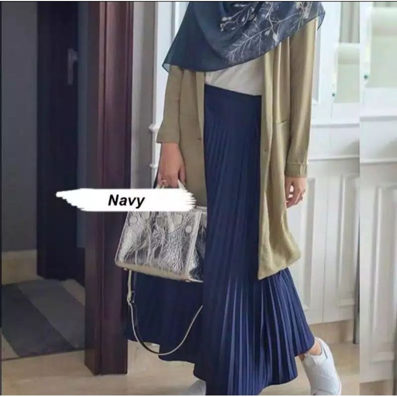 ROK PLISKET PREMIUM/ROK PLISKET KLOK/ROK PLISKET/FASHION WANITA