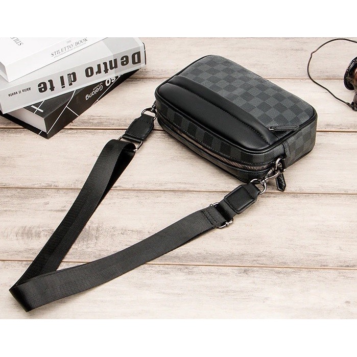 Tas Selempang Kulit Pria  Crossbody Sling Bag TS-178