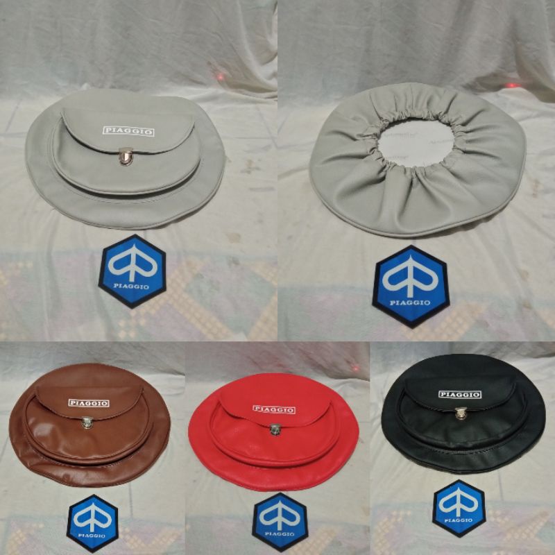 Cover Ban Serep Sarung Ban serep Vespa Super Sprint PS bahan kulit jok virotex tebal