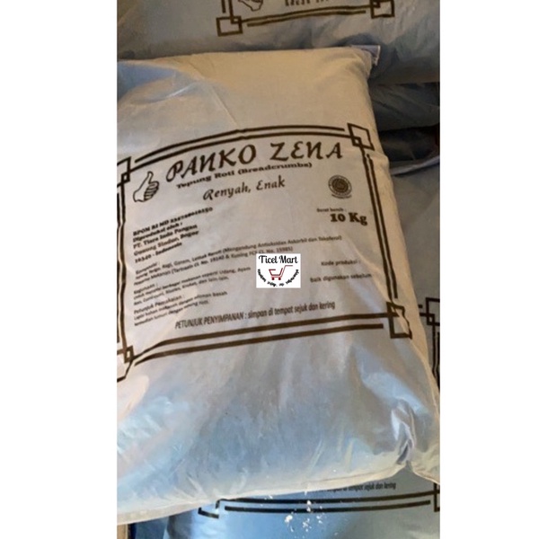 10kg | TEPUNG ROTI MIX OREN PUTIH PANKO ZENA BREADCRUMBS TEPUNG PANIR