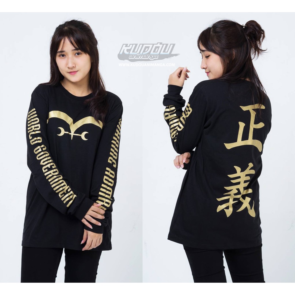 Longsleeve Anime Marine Admiral Gold Onepiece