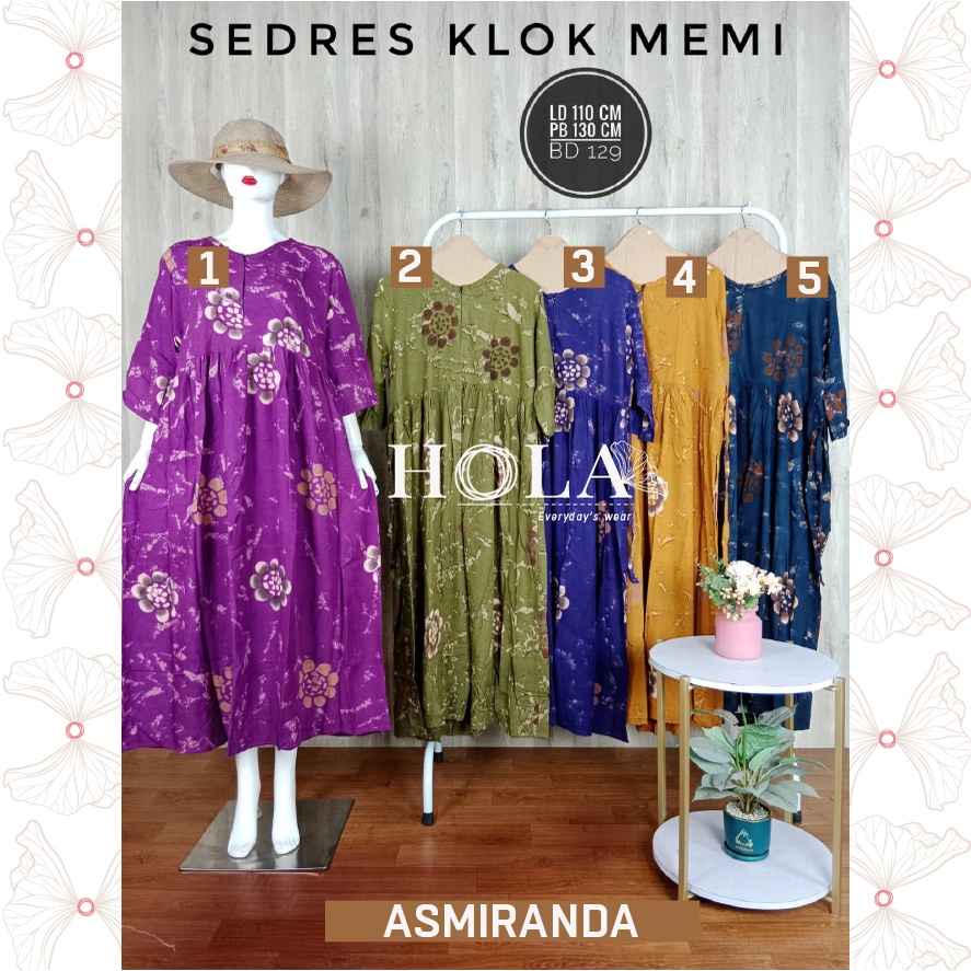 HOLA_FASH | SEKDRES GAMIS ASMIRANDA, SEKDRES BATIK , GAMIS HARIAN, GAMIS MURAH-BD129-FS-SASMR01