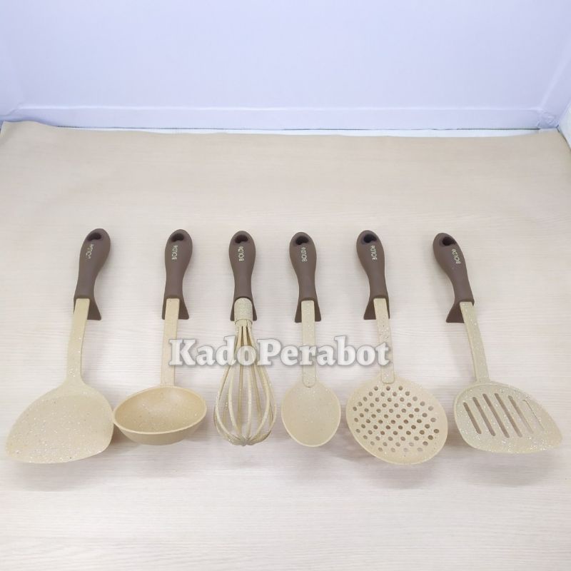 bolde super utensils set - alat masak bolde set - spatula set 7pcs