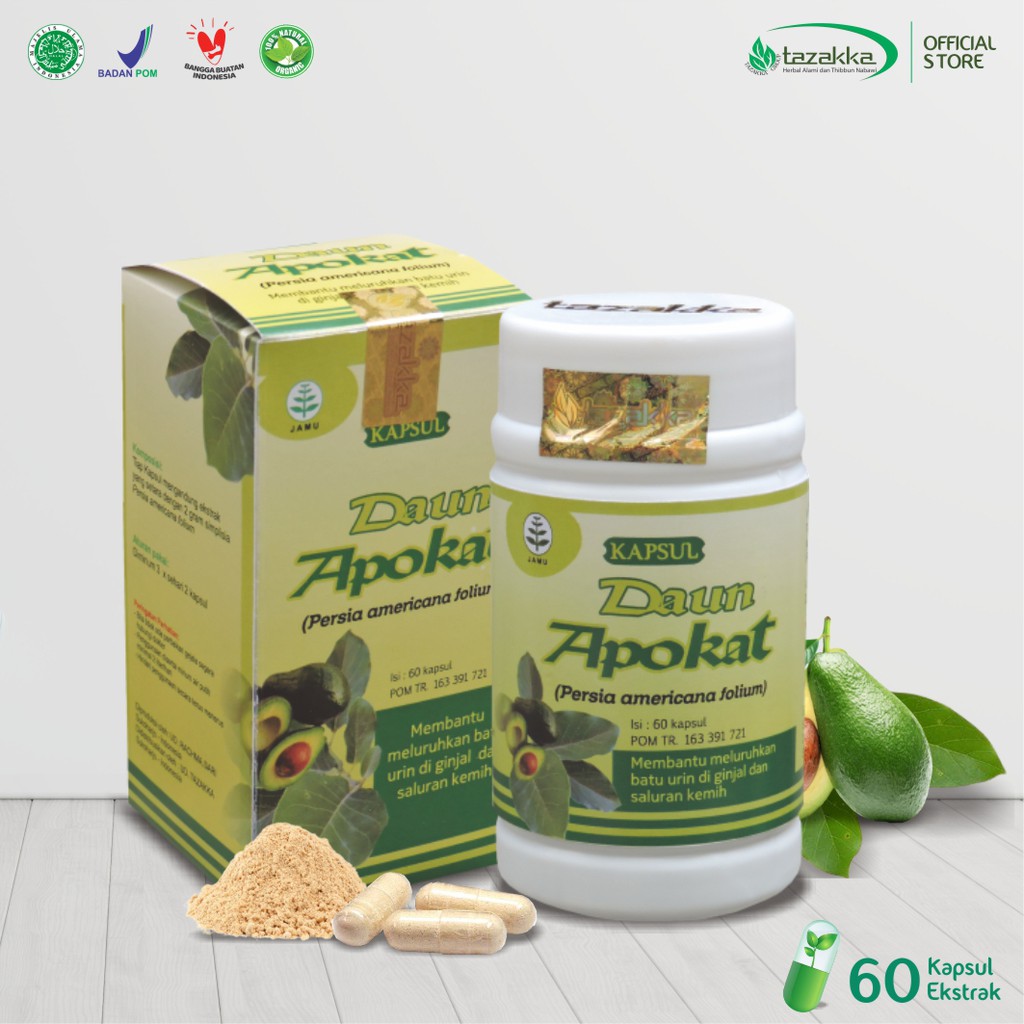 

Kapsul Ekstrak Daun Apokat (Apukat, Alpukat, Alpokat, Avocad, Avocado)