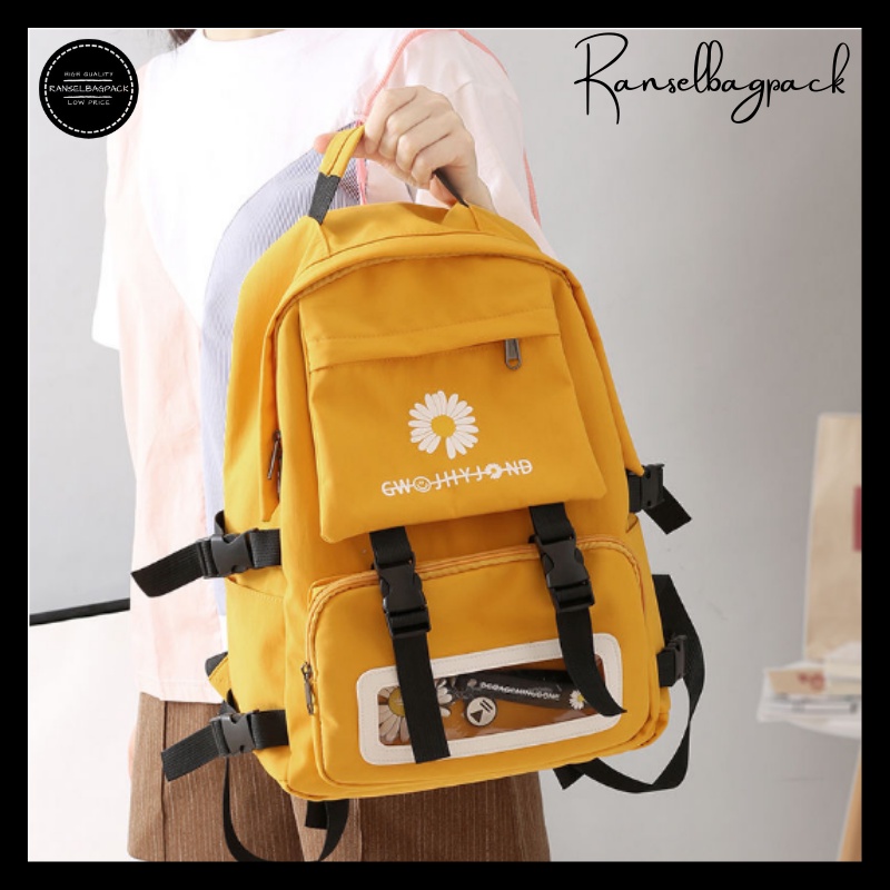 Tas Ransel Wanita - Tas Sekolah Kuliah Kerja Remaja Dewasa Traveling Model Korea Terbaru Favorit Premium Kekinian Terbaru Bagus Murah Besar Import Lokal Original Perempuan Cewek