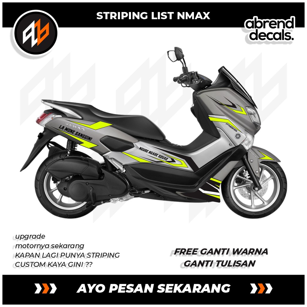 STRIPING LIST NMAX DESAIN SUKA SUKA /stiker motor yamaha nmax list / stiker nmax