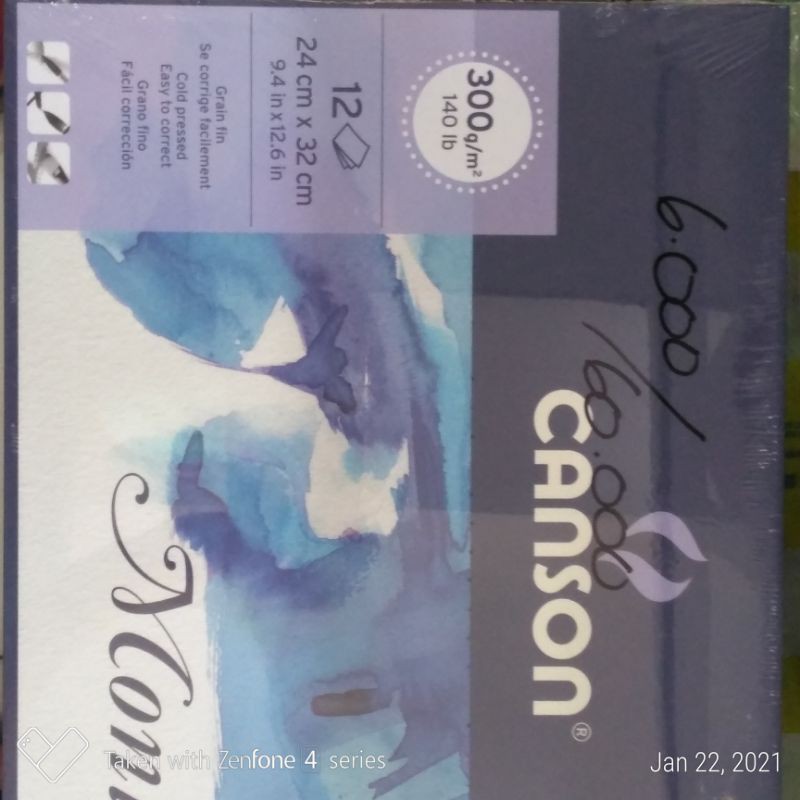 

Kertas Watercolor A4 300g Canson