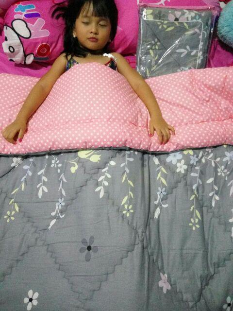 Set Bedcover Komplit | Katun Lokal Premium | Ukuran Double (140,160,180,200)